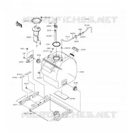 RESERVOIR CARBURANT pour Kawasaki MULE PRO-DX 2017