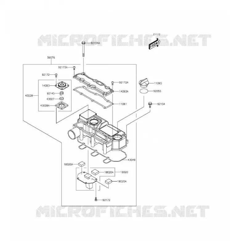 COUVRE CULASSE Kawasaki SSV 1000 2016 MULE PRO-DX  KAF1000FGF