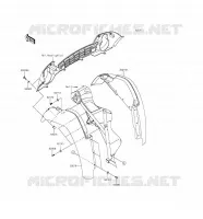 GARDE BOUE AVANT pour Kawasaki MULE 610 4X4 2016