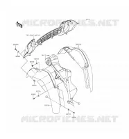 GARDE BOUE AVANT pour Kawasaki MULE 610 4X4 2016