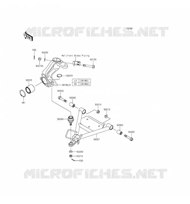 SUSPENSION Kawasaki SSV 400 2016 MULE 600  KAF400BGF