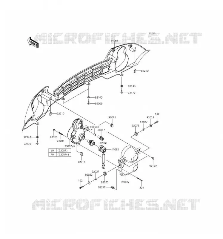 OPTIQUE(S) Kawasaki SSV 400 2016 MULE 600  KAF400BGF