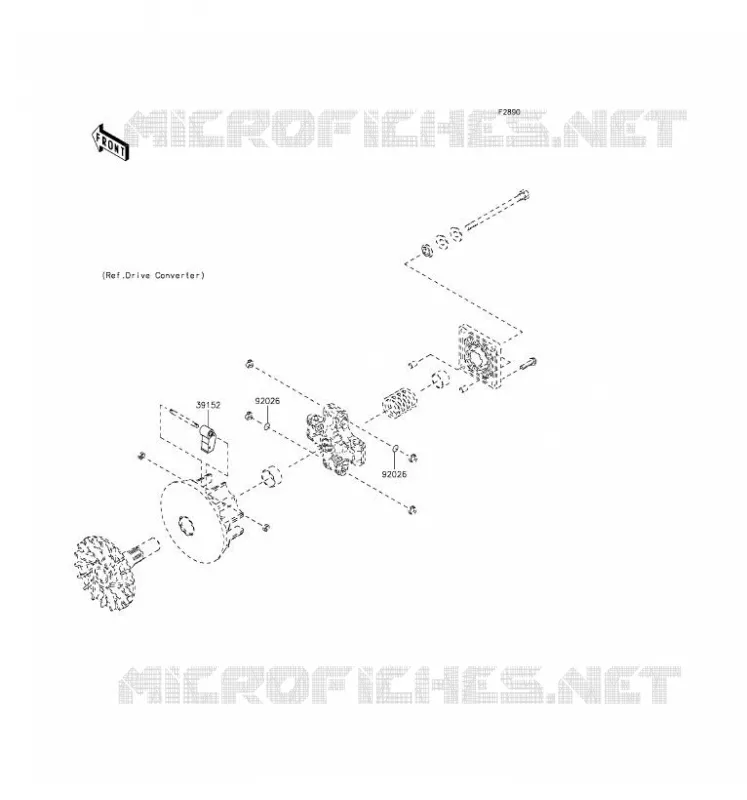 PIECE EN OPTION(MOTEUR) Kawasaki SSV 400 2016 MULE 600  KAF400BGF