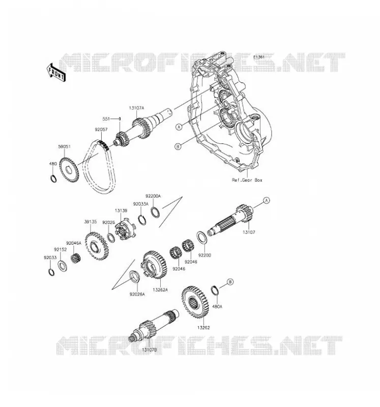 TRANSMISSION Kawasaki SSV 400 2016 MULE 600  KAF400BGF