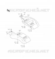 GARDE BOUE ARRI&Egrave;RE pour Kawasaki MULE 610 4X4 XC 2016