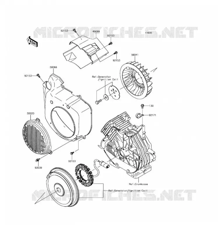 REFROIDISSEMENT Kawasaki SSV 400 2017 MULE SX  KAF400HHF