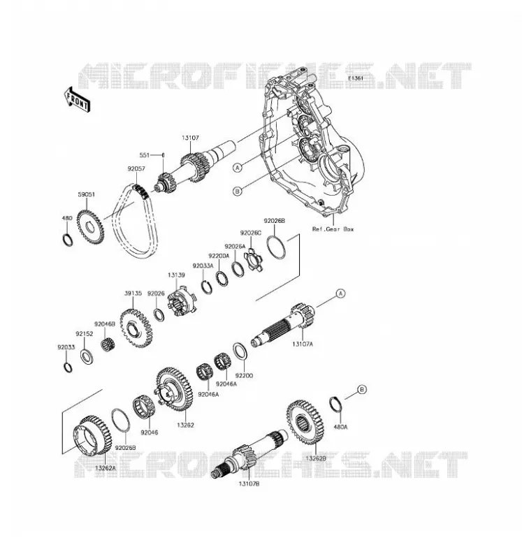 TRANSMISSION Kawasaki SSV 400 2017 MULE SX  KAF400HHF