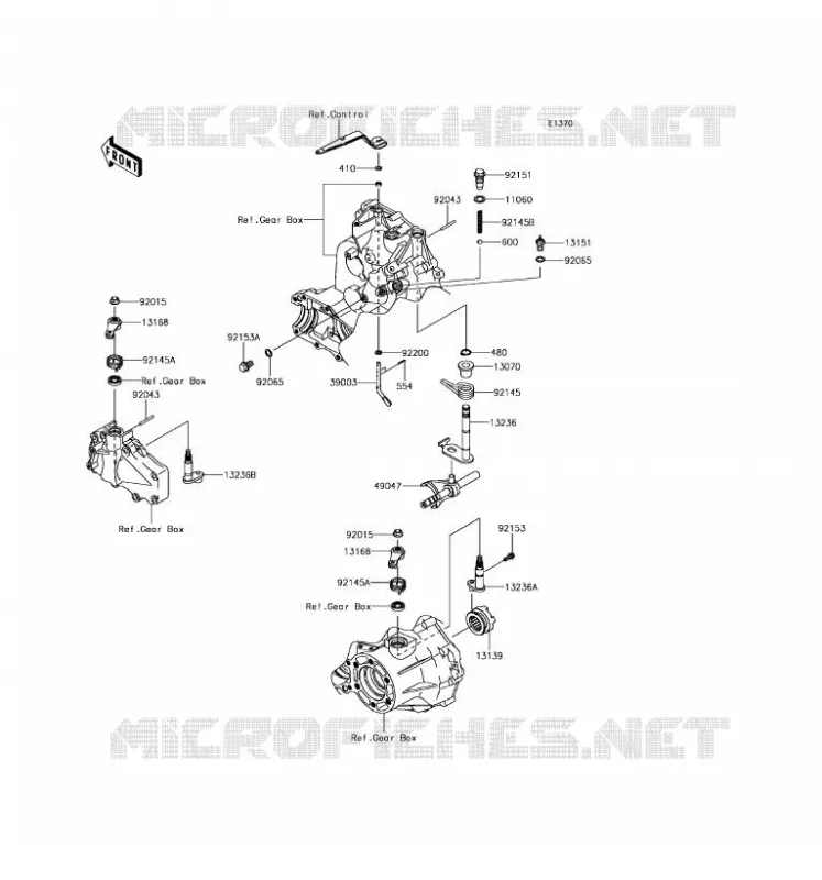 SELECTEUR Kawasaki SSV 400 2017 MULE SX  KAF400HHS