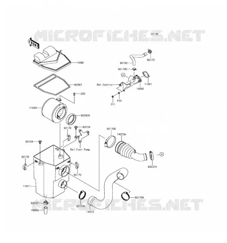 FILTRE A AIR(US) Kawasaki SSV 400 2017 MULE SX  KAF400HHS