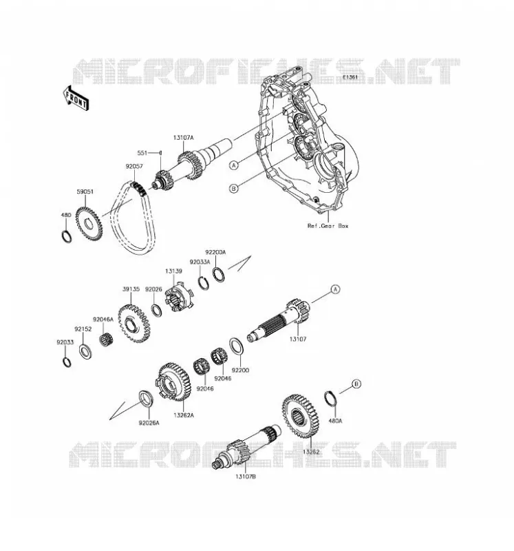 TRANSMISSION Kawasaki SSV 400 2017 MULE SX  KAF400JHF