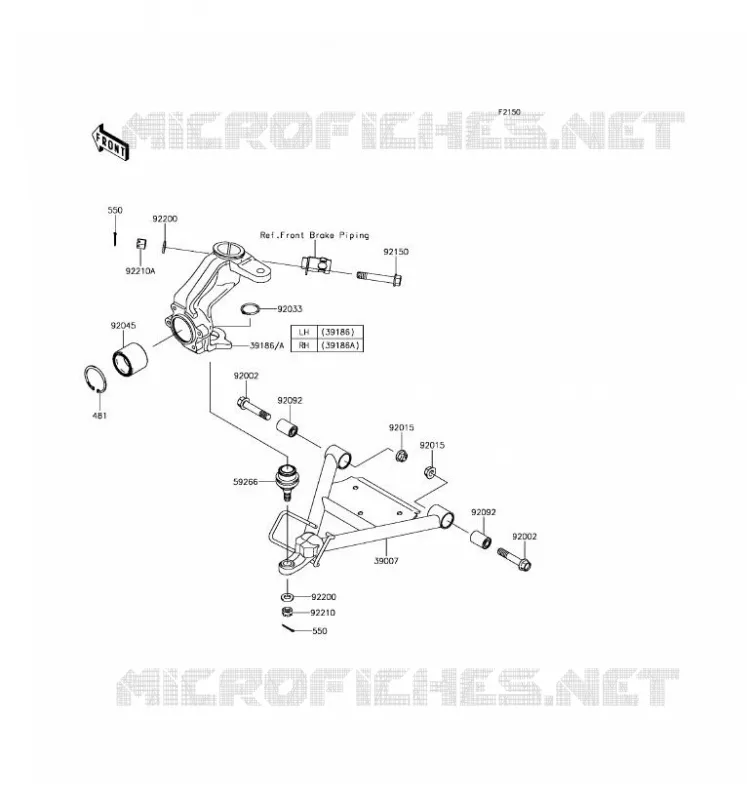 SUSPENSION Kawasaki SSV 400 2017 MULE SX  KAF400JHS
