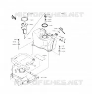 RESERVOIR CARBURANT pour Kawasaki MULE SX 2017