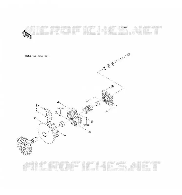 PIECE EN OPTION(MOTEUR) Kawasaki SSV 400 2017 MULE SX  KAF400LHS