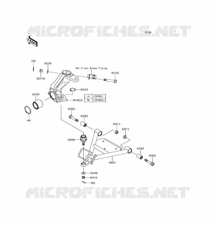 SUSPENSION Kawasaki SSV 400 2017 MULE SX  KAF400NHS