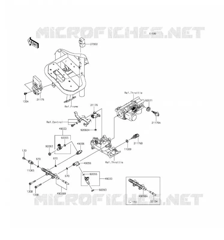 INJECTION CARBURANT Kawasaki SSV 620 2016 MULE 4010 4X4  KAF620MGF