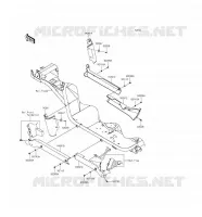 CACHE LAT&Eacute;RAL/GARDE CHAINE pour Kawasaki MULE 4010 4X4 2017