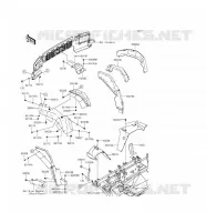 GARDE BOUE AVANT pour Kawasaki MULE 4010 4X4 2017