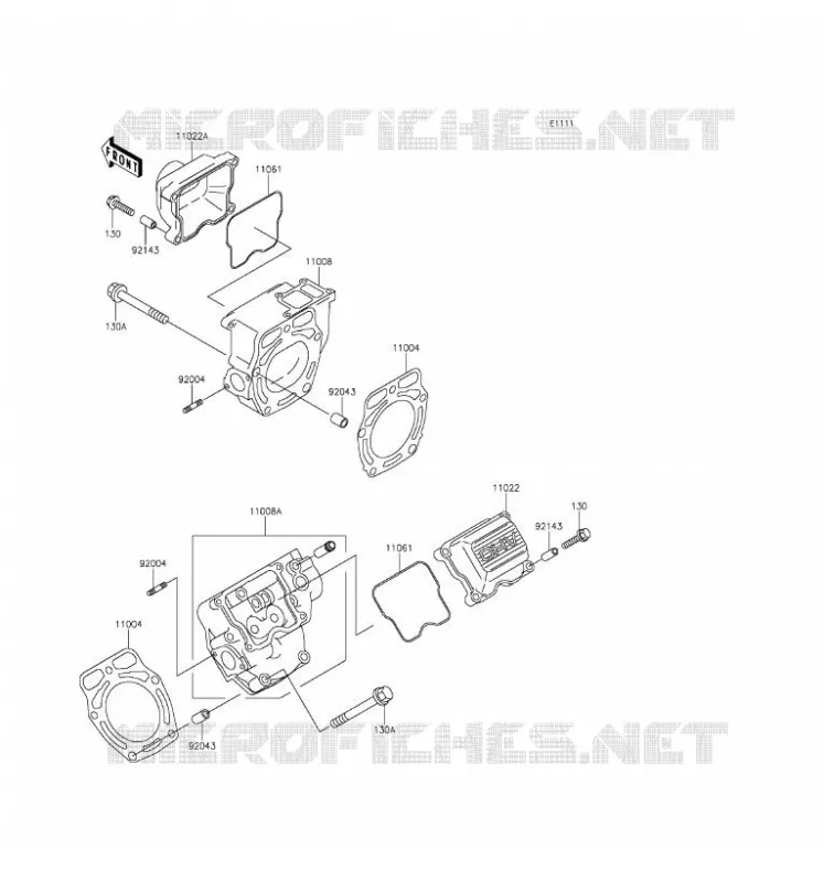 CULASSE Kawasaki SSV 620 2016 MULE 4000  KAF620PGF