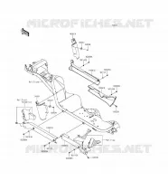CACHE LAT&Eacute;RAL/GARDE CHAINE pour Kawasaki MULE 4000 2016