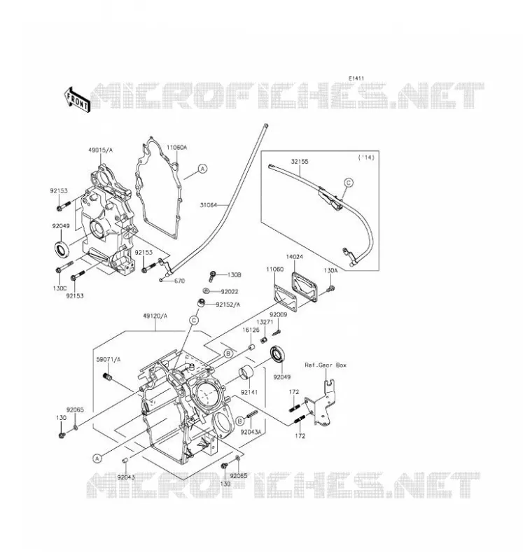 CARTER MOTEUR(S) Kawasaki SSV 620 2016 MULE 4000  KAF620PGF