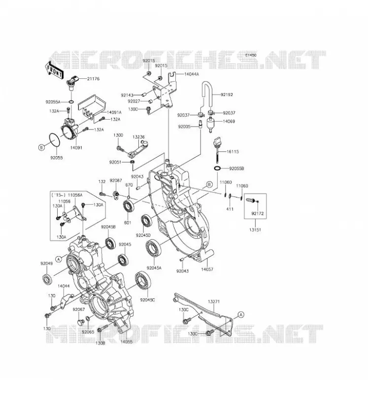 PONT Kawasaki SSV 620 2016 MULE 4000  KAF620PGF