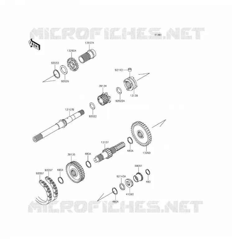 TRANSMISSION Kawasaki SSV 620 2017 MULE 4000  KAF620PHF