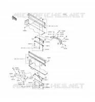 GARDE BOUE ARRI&Egrave;RE pour Kawasaki MULE 4000 2017