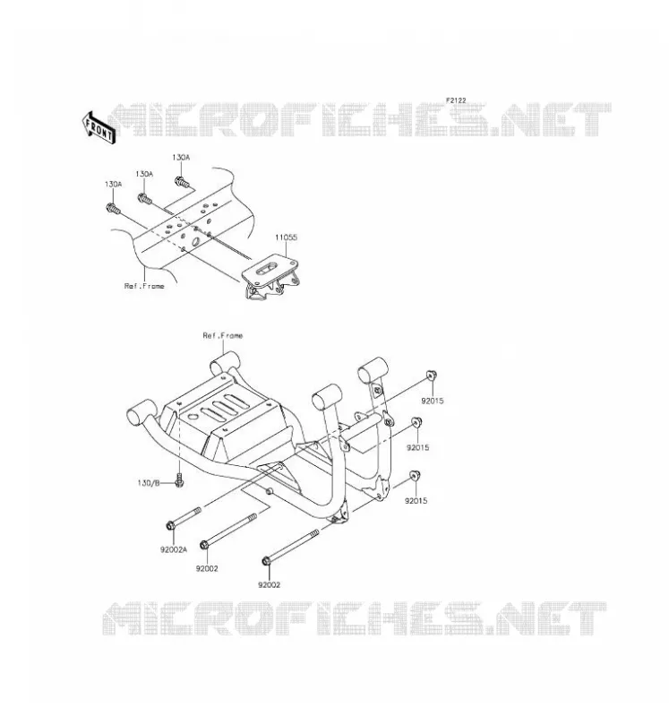 SUPPORT MOTEUR Kawasaki SSV 620 2017 MULE 4000  KAF620PHF