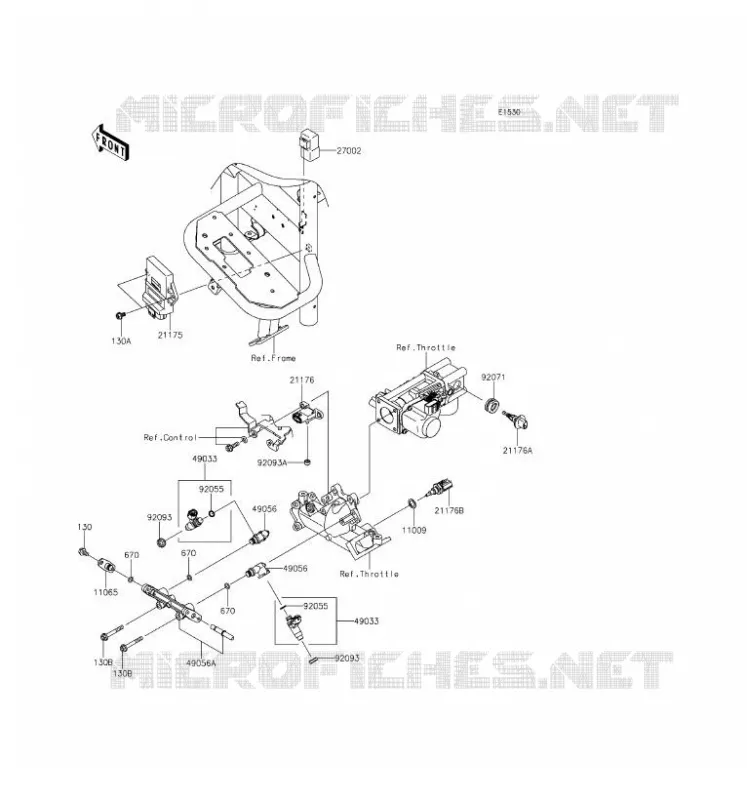 INJECTION CARBURANT Kawasaki SSV 620 2016 MULE 4010 TRANS 4X4  KAF620SGF