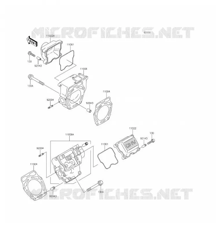 CULASSE Kawasaki SSV 620 2016 MULE 4010 4X4  KAF620TGF