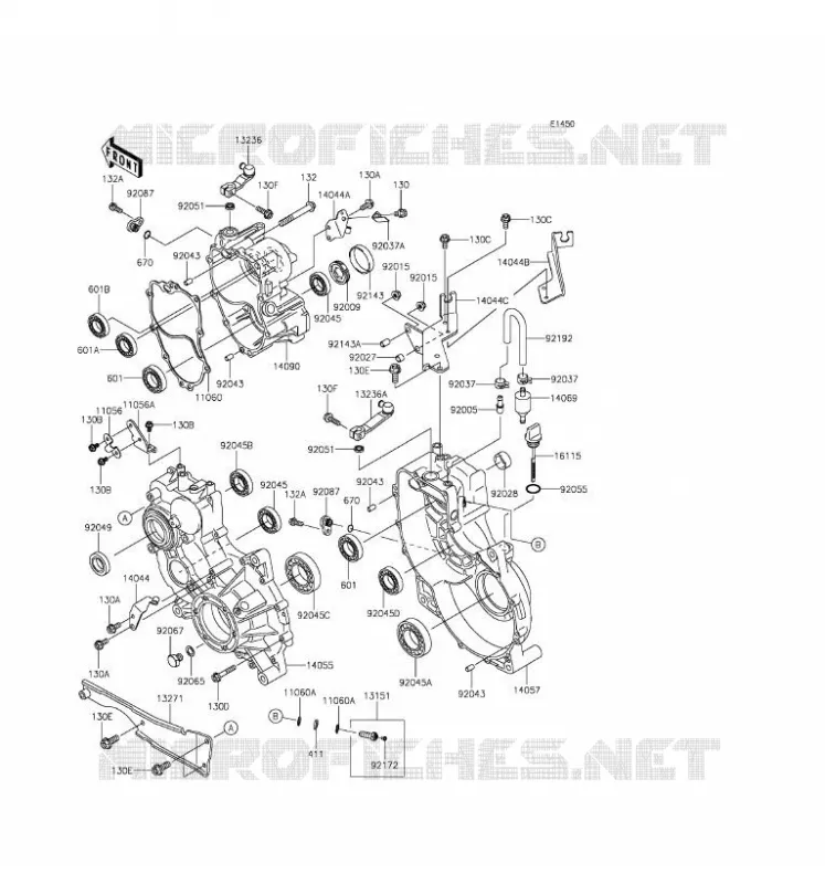 PONT Kawasaki SSV 620 2016 MULE 4010 4X4  KAF620TGF