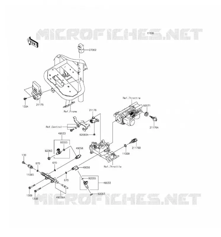 INJECTION CARBURANT Kawasaki SSV 620 2017 MULE 4010 4X4  KAF620THF