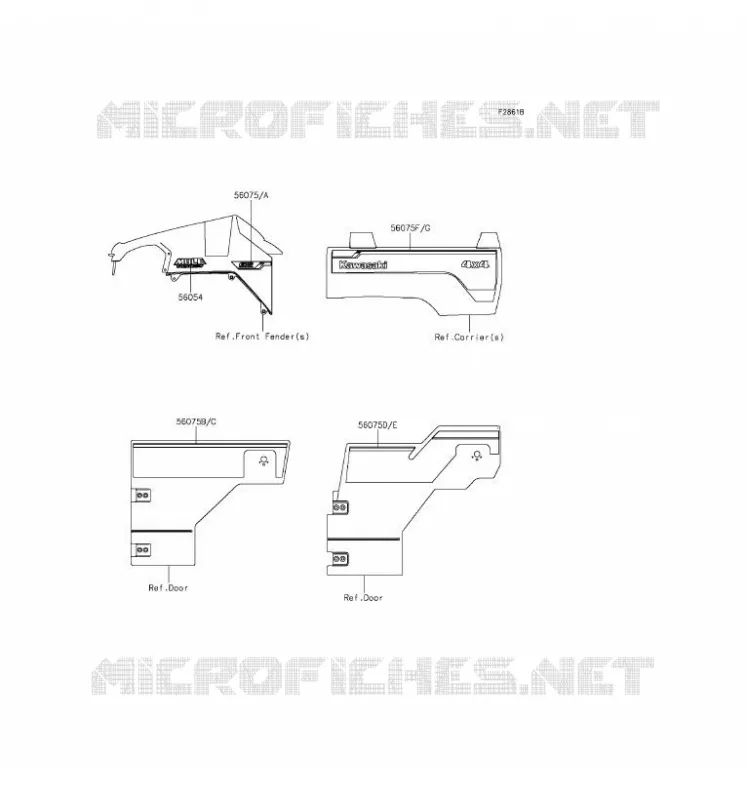 STICKER (NOIR) Kawasaki SSV 820 2016 MULE PRO-FXT  KAF820BGF