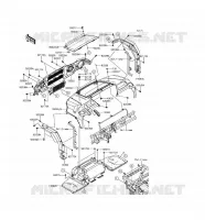GARDE BOUE AVANT pour Kawasaki MULE PRO-FXT 2017