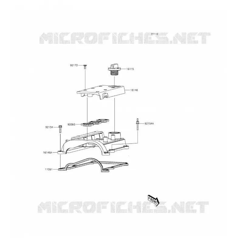 COUVRE CULASSE Kawasaki SSV 820 2016 MULE PRO-FX  KAF820EGF