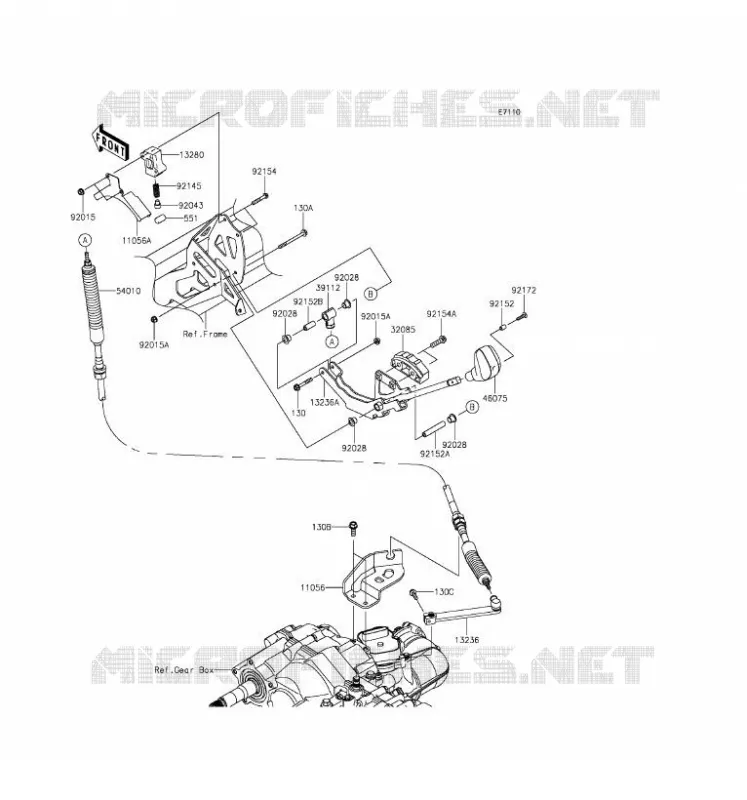 CONTROLE Kawasaki SSV 820 2016 MULE PRO-FX  KAF820HGF