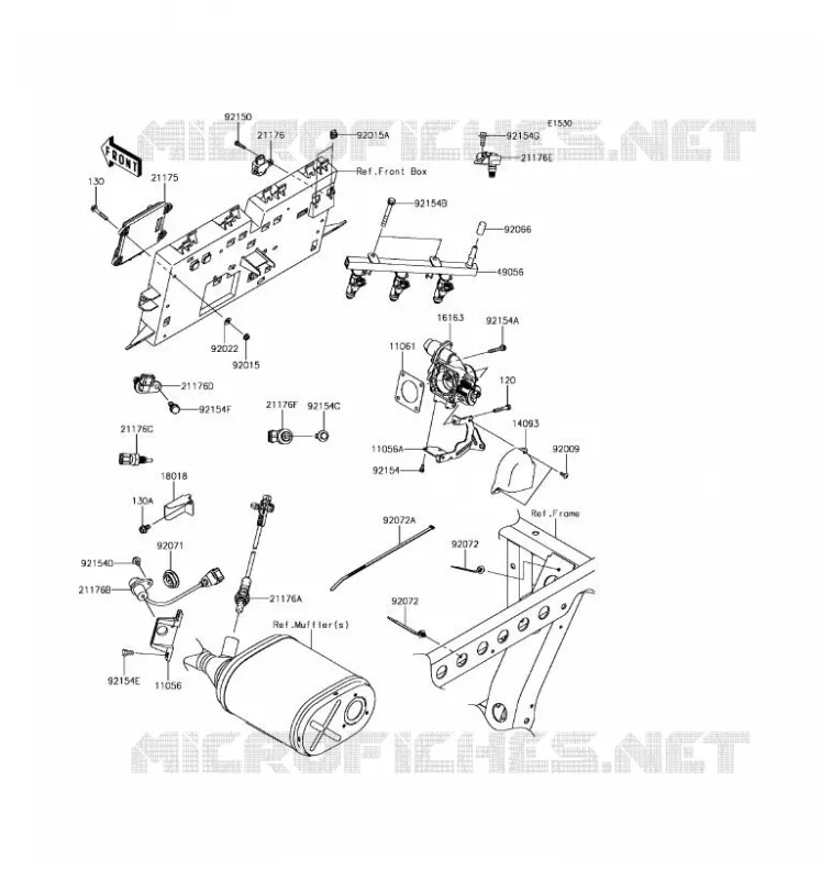 INJECTION CARBURANT Kawasaki SSV 820 2017 MULE PRO-FX  KAF820HHF