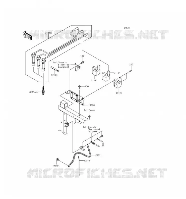 SYSTEME D&acute;ALLUMAGE Kawasaki SSV 820 2016 MULE PRO-FXT  KAF820JGF