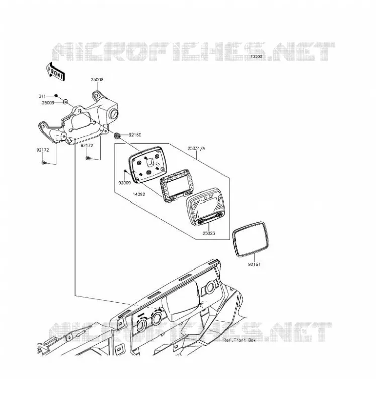 COMPTEURS Kawasaki SSV 800 2016 TERYX  KRF800FGF