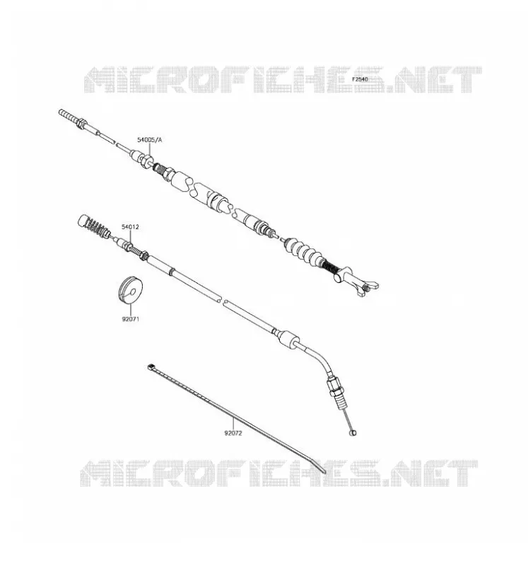 CABLES Kawasaki SSV 800 2017 TERYX  KRF800FHF