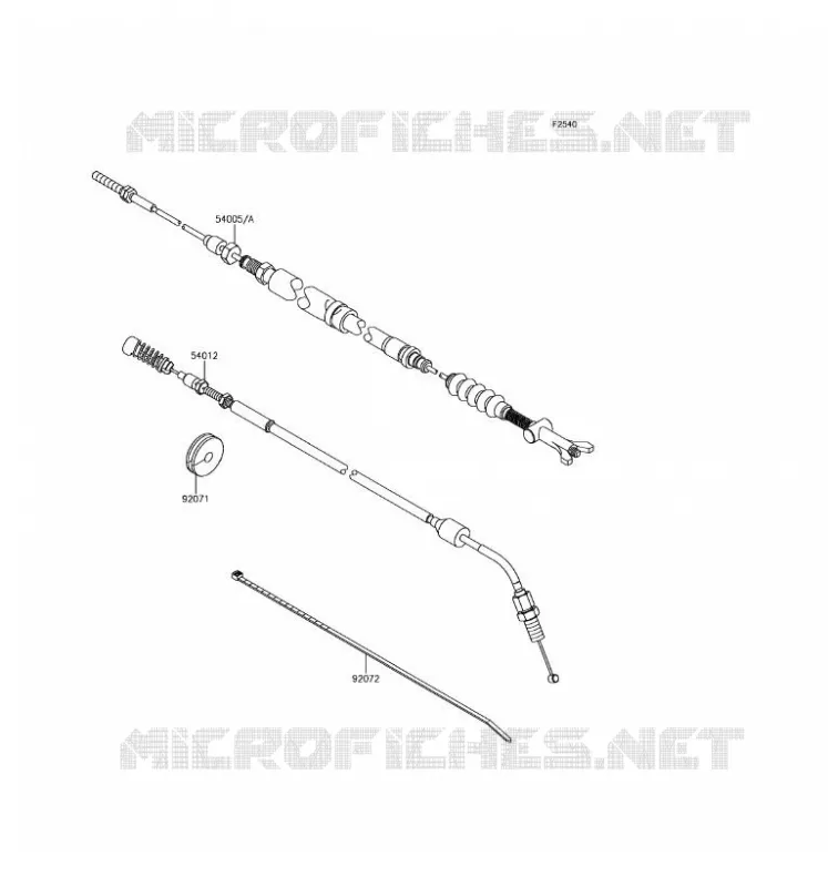 CABLES Kawasaki SSV 800 2016 TERYX 4  KRT800FGF