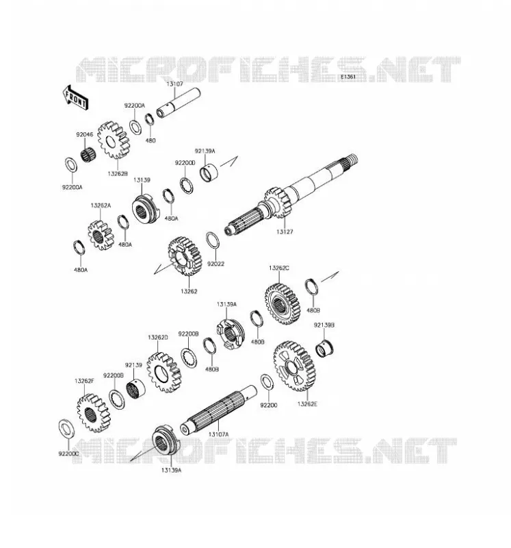 TRANSMISSION Kawasaki SSV 800 2017 TERYX 4 LE  KRT800GHF