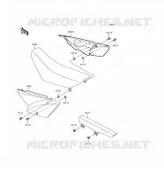 CACHE LAT&Eacute;RAL/GARDE CHAINE pour Kawasaki KLX110 2017