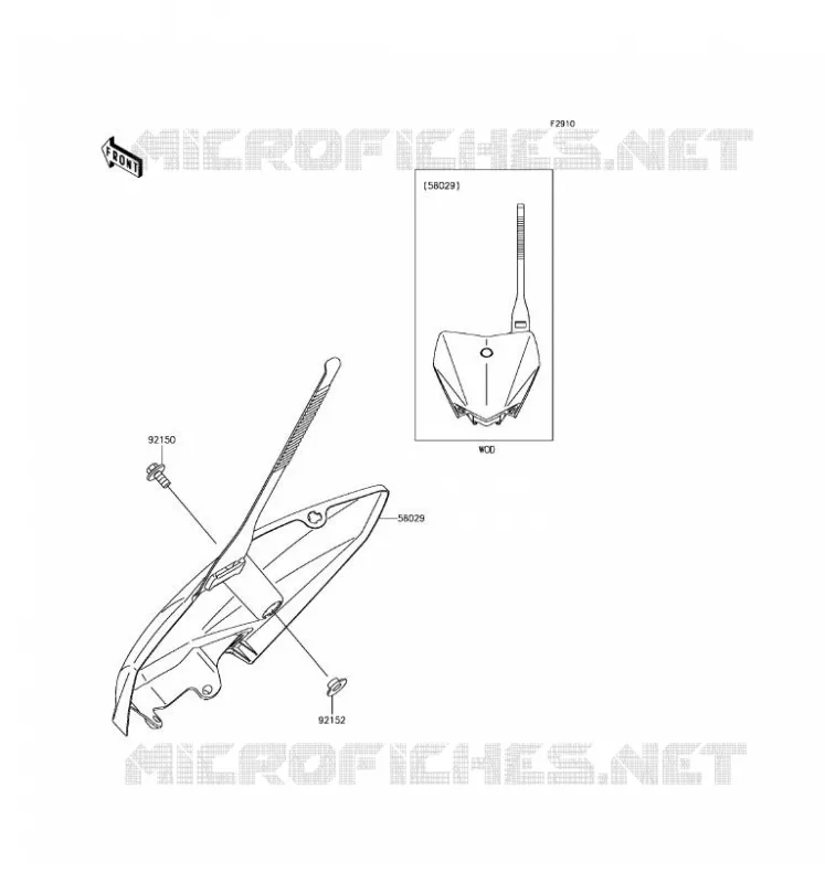 ACCESSOIRE Kawasaki TOUT-TERRAIN 110 2017 KLX110  KLX110CHF
