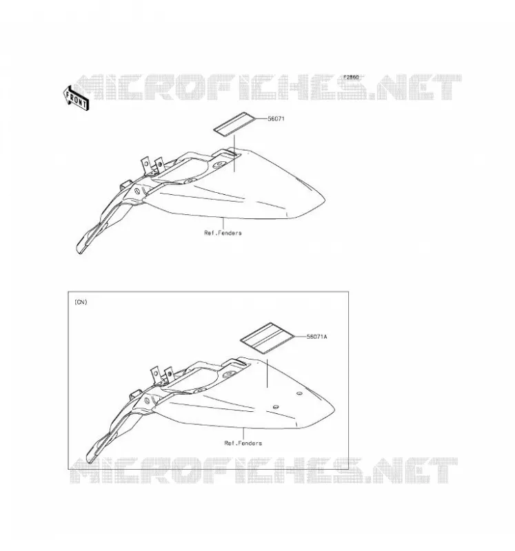 LABEL Kawasaki TOUT-TERRAIN 140 2017 KLX140L  KLX140BHF