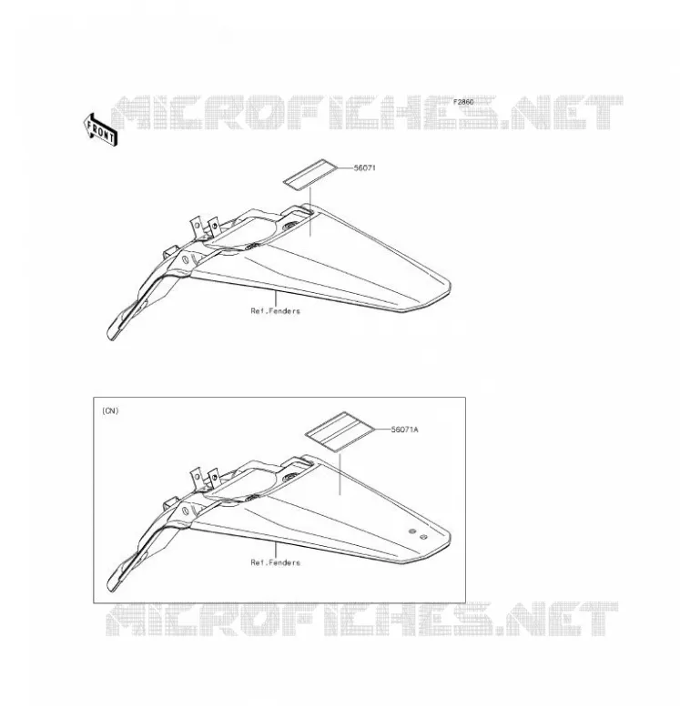 LABEL Kawasaki TOUT-TERRAIN 140 2017 KLX140G  KLX140CHF