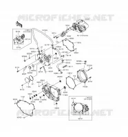 COUVERCLES MOTEUR pour Kawasaki KLX450R 2016