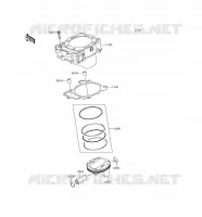 CYLINDRE/PISTON pour Kawasaki KLX450R 2016