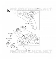 GARDE BOUE pour Kawasaki KLX450R 2016
