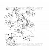 PIECE DE CADRE (COUVERTURE) pour Kawasaki KLX450R 2016